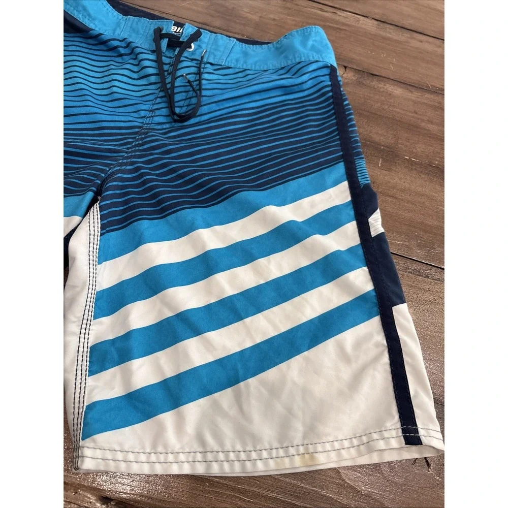 Billabong Men‎ Blue Flat Front Outdoor Board Shorts Size 32